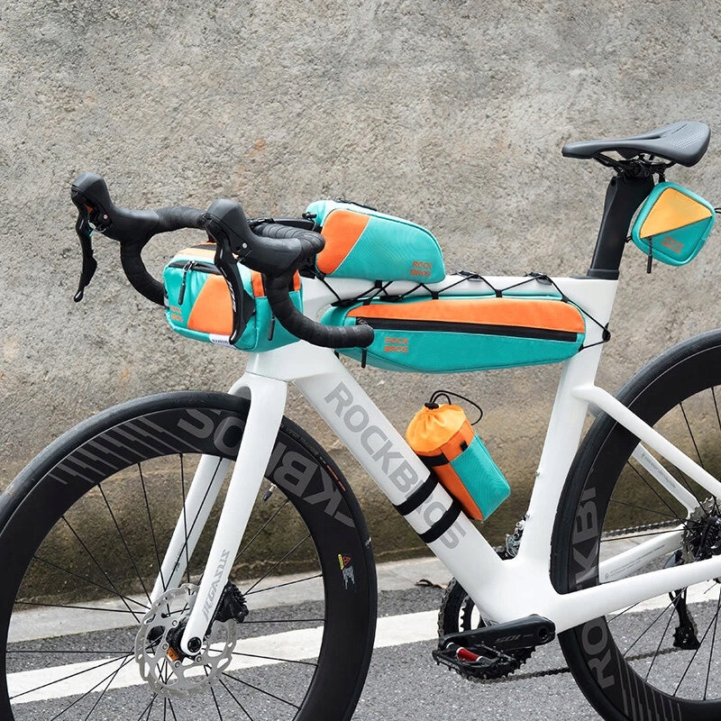 Bicycle pannier bag for handlebar 2,5L ROCKBROS 3011006701 W015 Turquoise Dominant material polyester