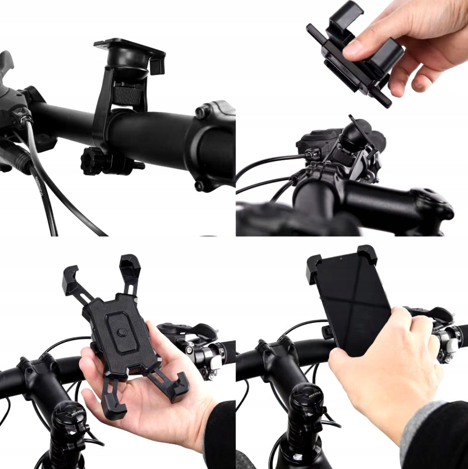 Bicycle phone holder 4,5-7" automatic 360 anti-vibration Brand Alogy