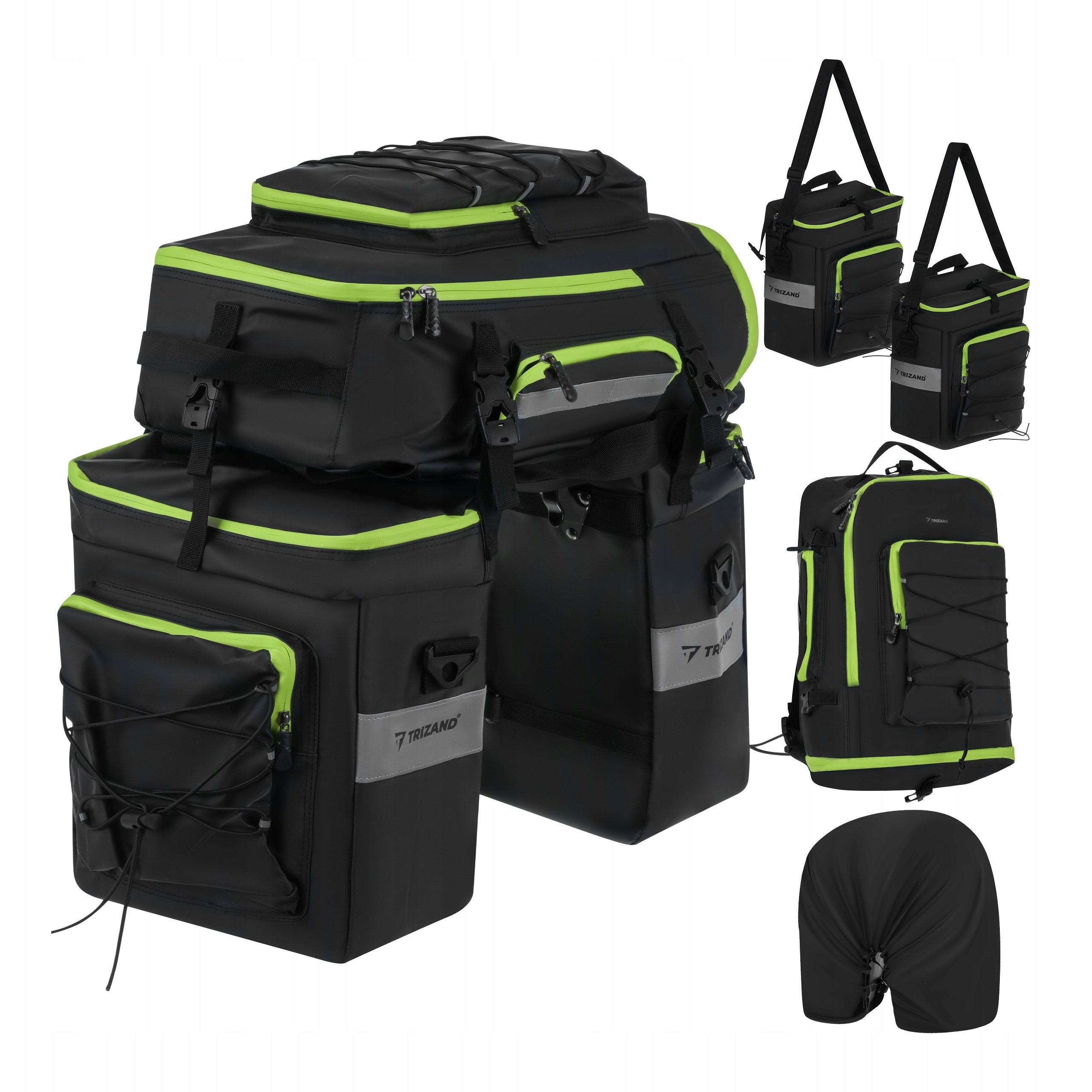 Bicycle pouch 65L 3in1 waterproof for trunk Trizand