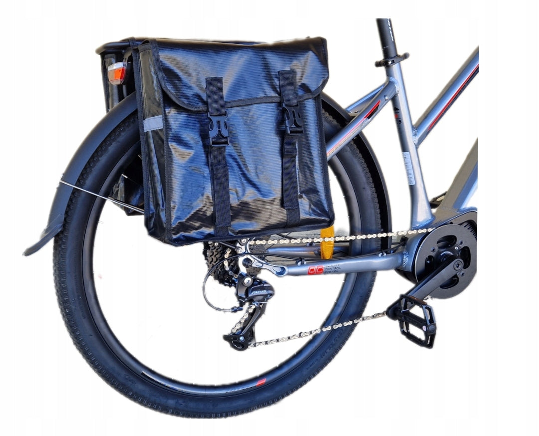 Bicycle pouch attached to the trunk WATERPROOF - 2 chamber 25 liters Manufacturer code SAKB130