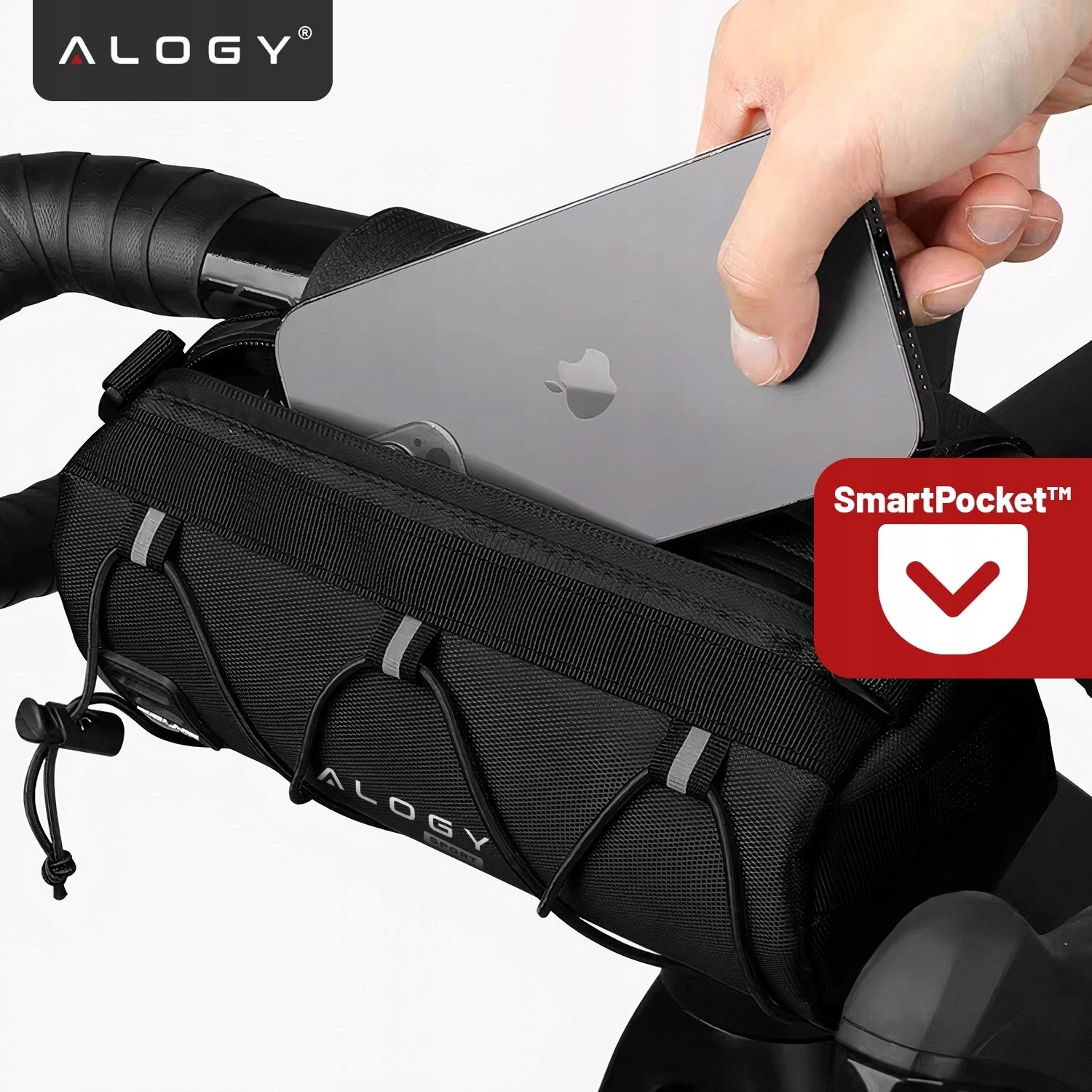 Bicycle pouch bike holder handlebar shoulder bag phone pouch Manufacturer code Sakwa rowerowa torba saszetka na rower