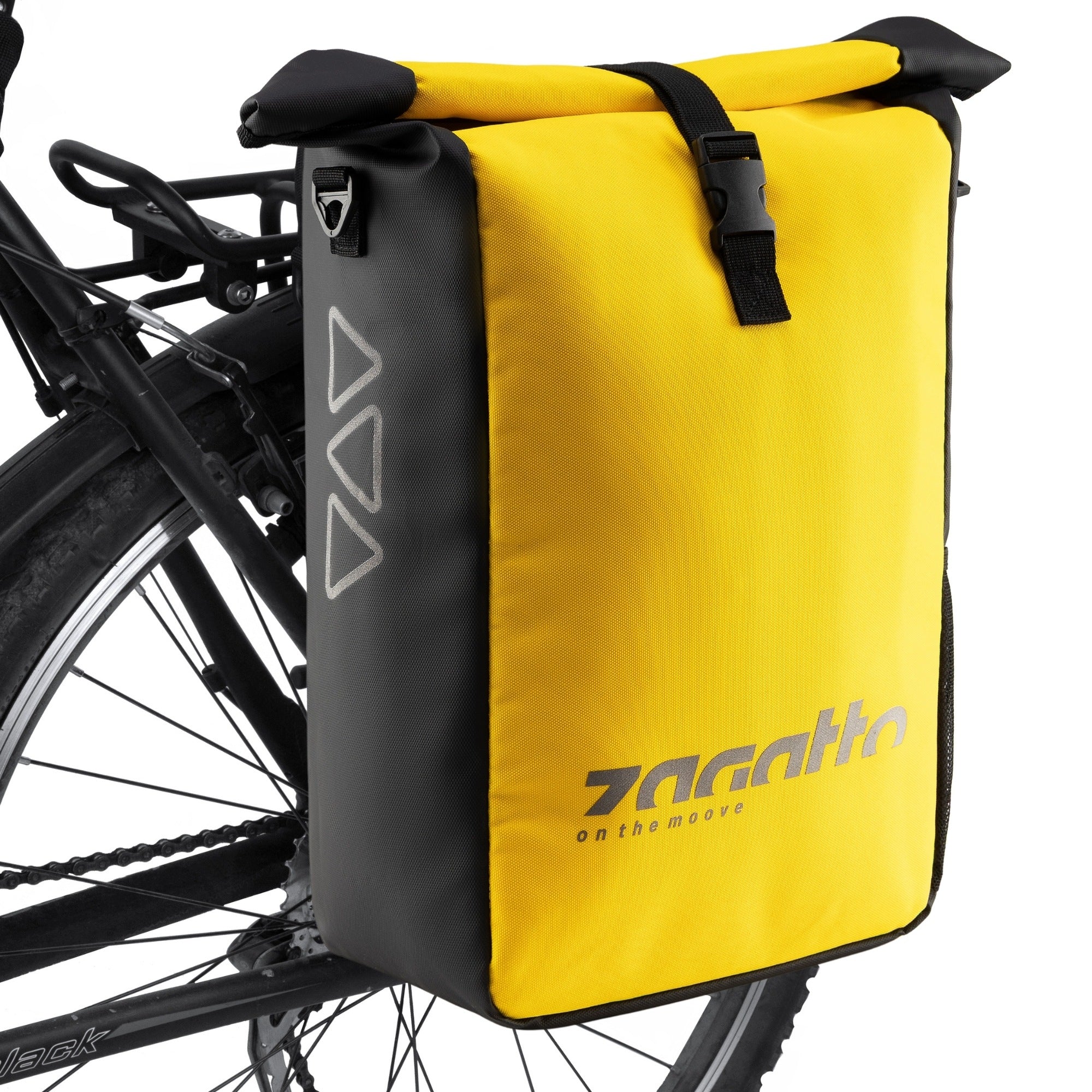 Bicycle pouch for rack waterproof side rear roomy large ZAGATTO
