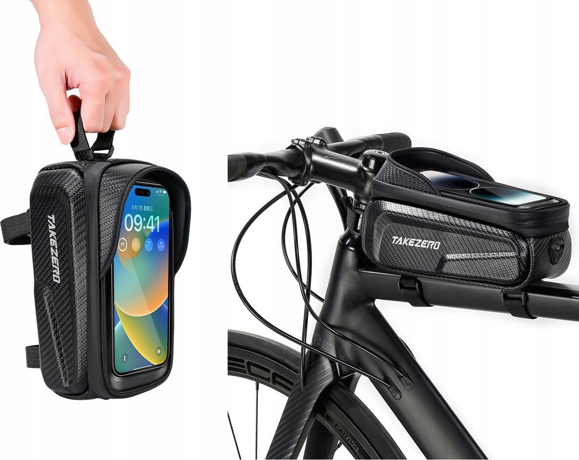 Bicycle pouch large bag holder case phone case touch cover 2L