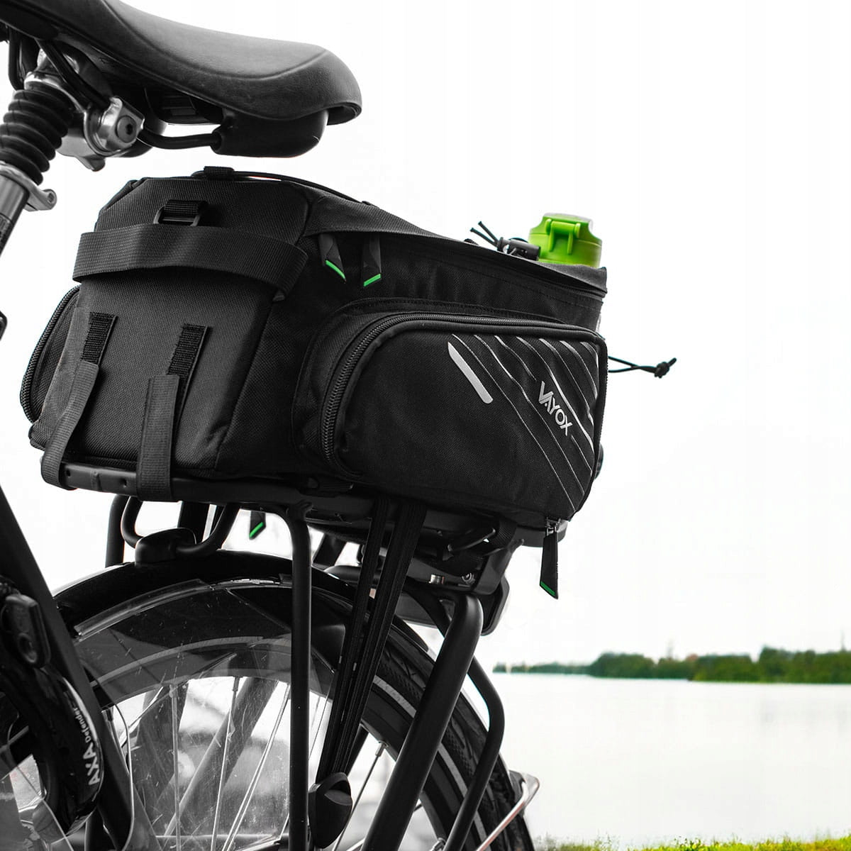 Bicycle pouch rear rack bag for bicycle, Vayox VA0171 12 litres Packaging status original