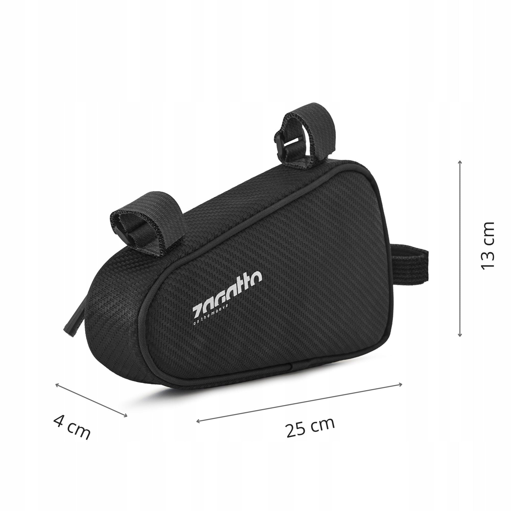 Bicycle pouch under the frame bicycle pouch roomy waterproof 2L ZAGATTO Kind front