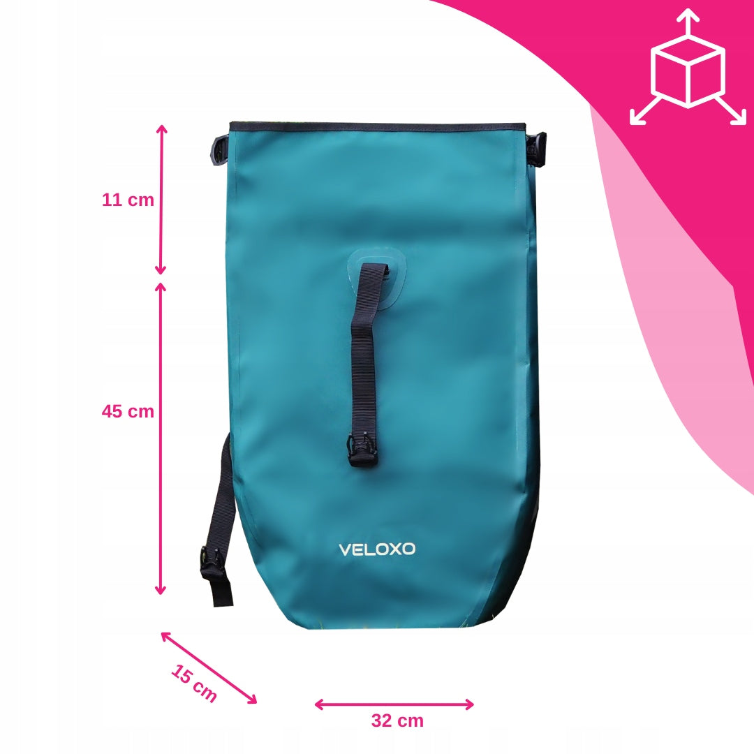 Bicycle pouch waterproof bag VELOXO Adventure Pro 25 for trunk 25L Brand Veloxo
