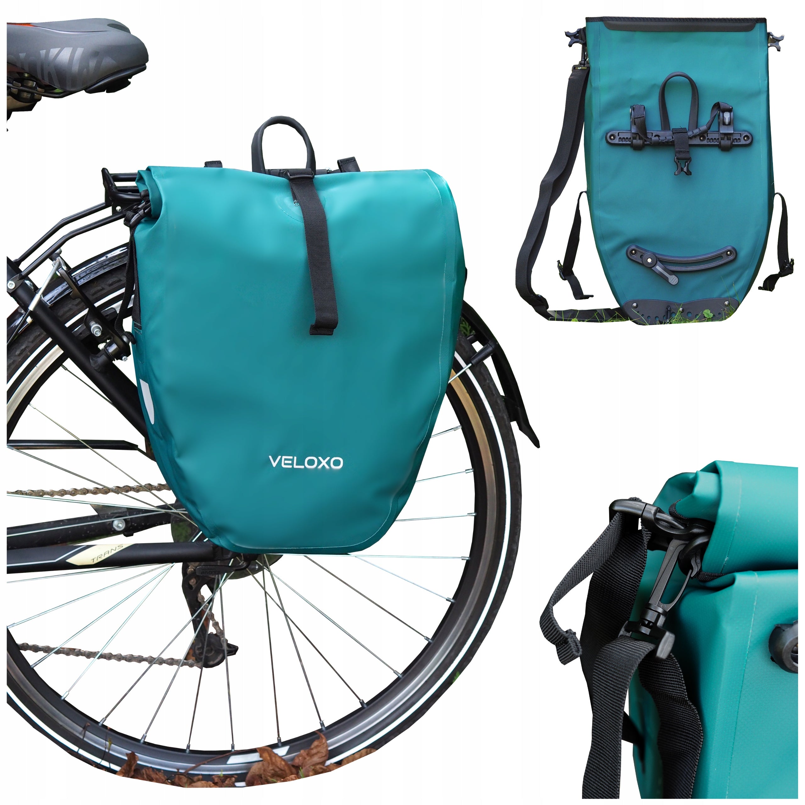Bicycle pouch waterproof bag VELOXO Adventure Pro 25 for trunk 25L