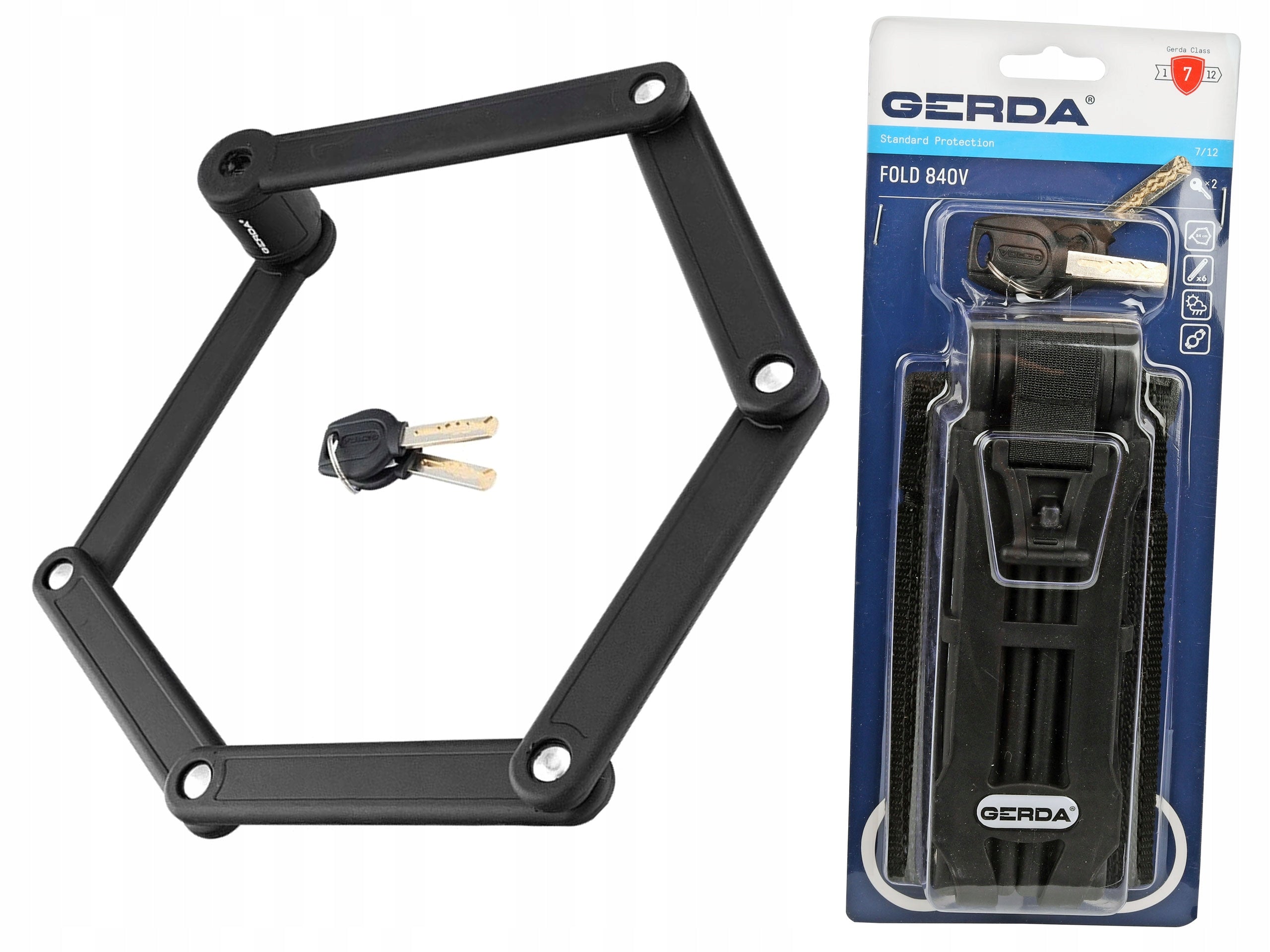 Bicycle protection folding clasp Gerda Fold 840V