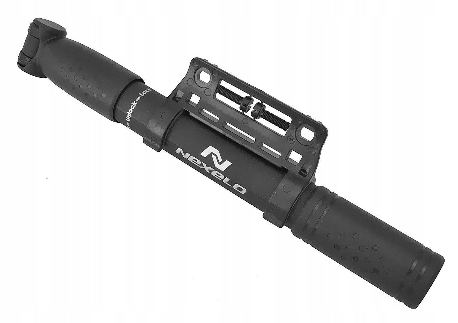 Bicycle pump 80PSI hose. and head AV/DV/FV 265mm+handle NEXELO L244075NEX Color black