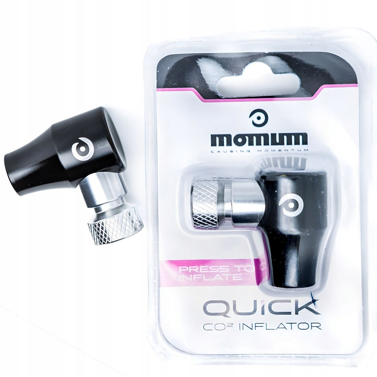 Bicycle pump Momum Quick CO2 Inflator black cartridge pump Packaging status original