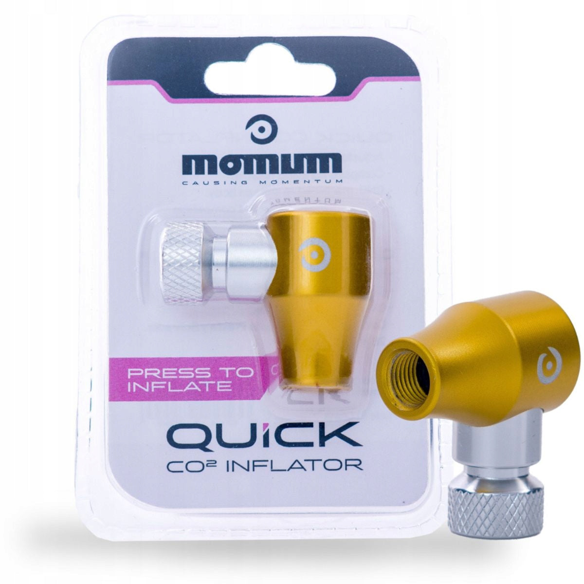 Bicycle pump Momum Quick CO2 Inflator gold cartridge pump
