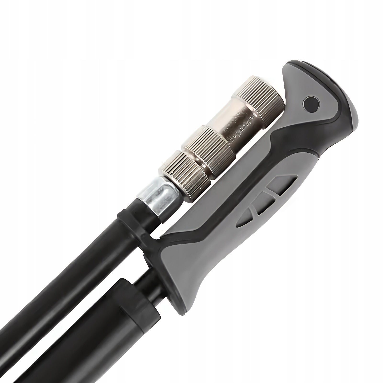 Bicycle pump alu for SHOCK ABSORBER BALL TIRES LCD pressure gauge 300 PSI 20bar Color black