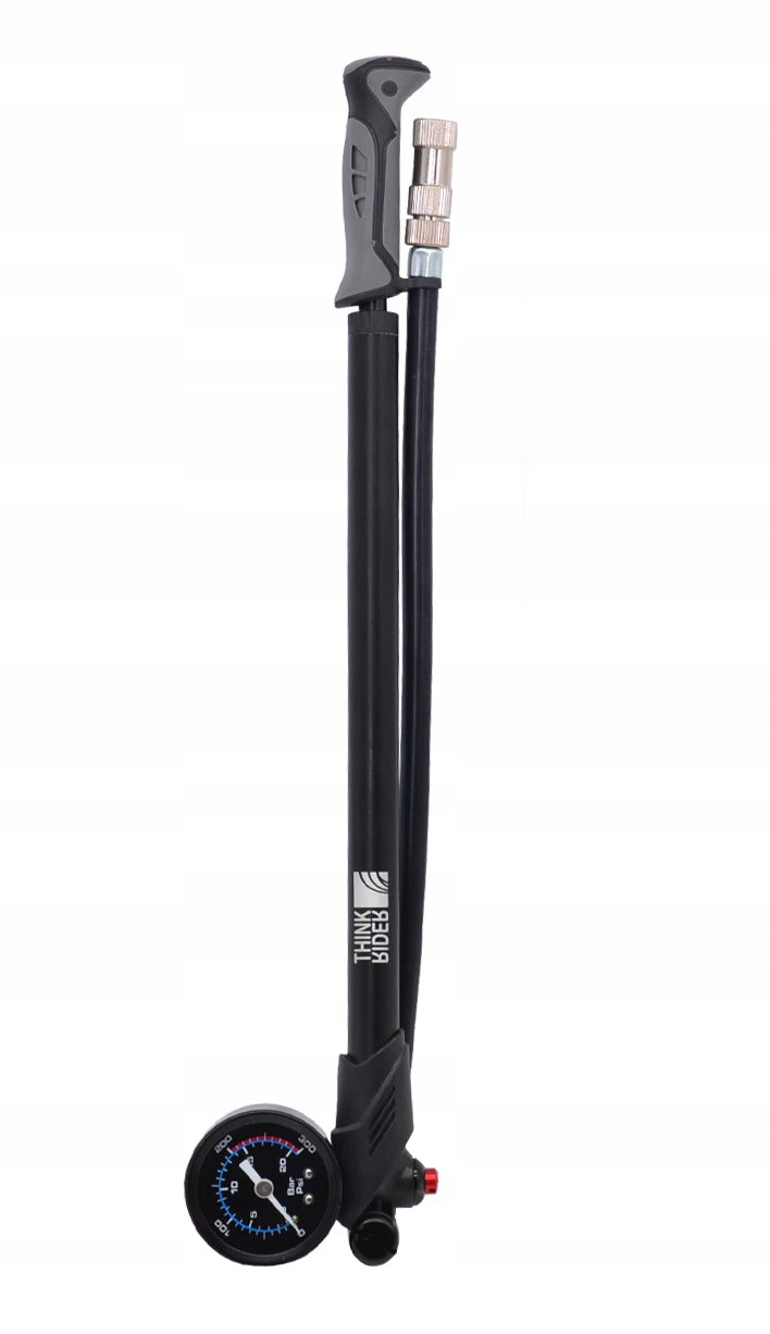 Bicycle pump for shock absorbers hose AV/FV pressure gauge 300 PSI