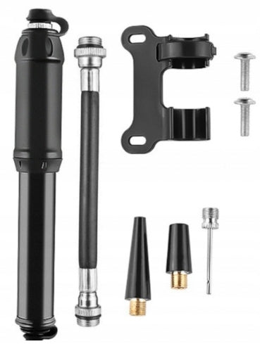 Bicycle pump with mounting kit holder and 100PSI TIPS Packaging status original