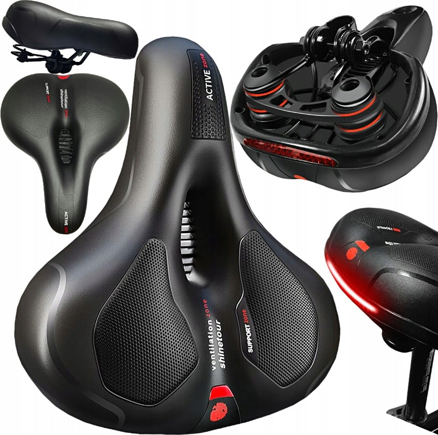 Bicycle saddle comfortable cushioning elastomers saddle soft