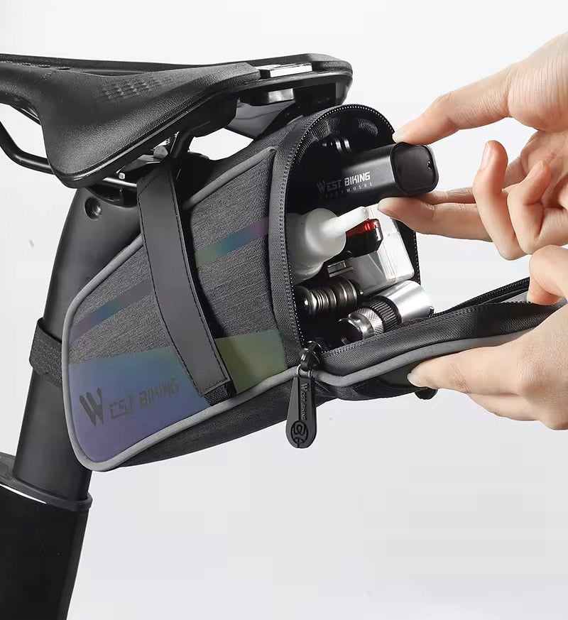 Bicycle seat bag under saddle bicycle pouch rear West Biking Brand West Biking