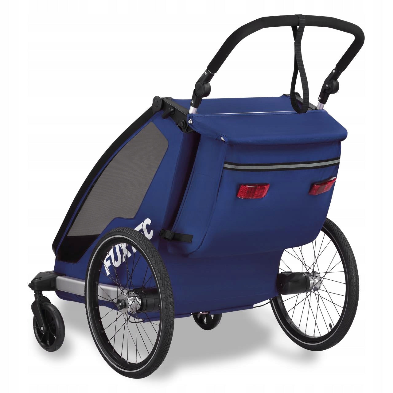 Bicycle trailer FUXTEC FX-FA1-SET-BLUE with jogger wheel Brand FUXTEC