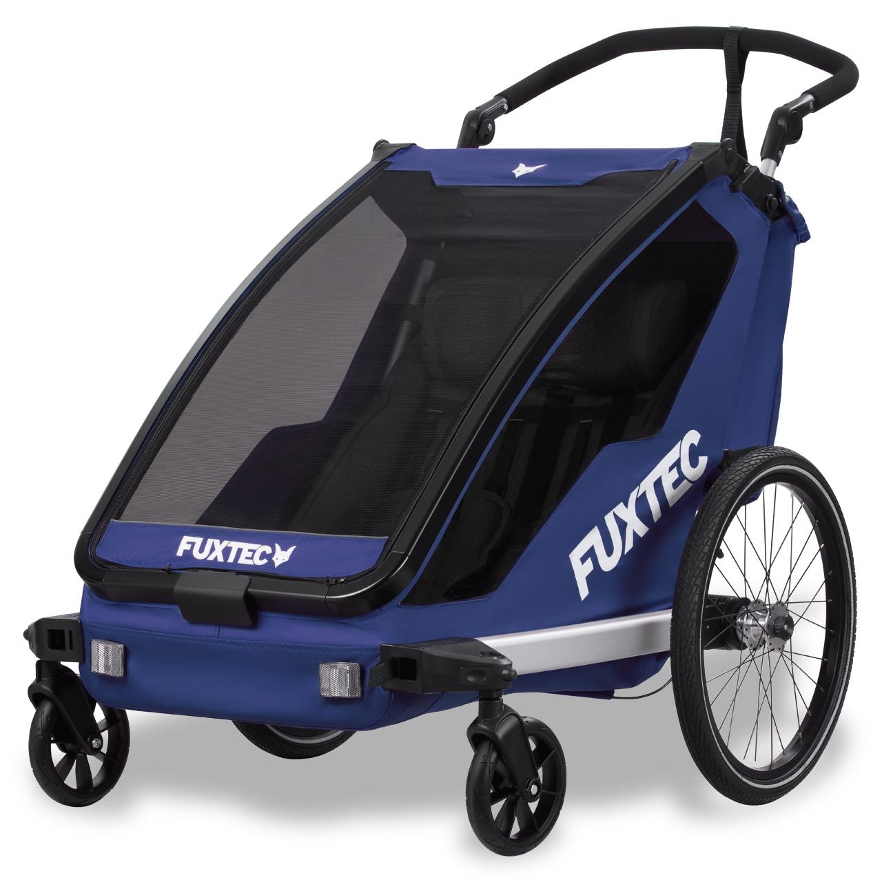Bicycle trailer FUXTEC FX-FA1-SET-BLUE with jogger wheel EAN (GTIN) 4260249440104
