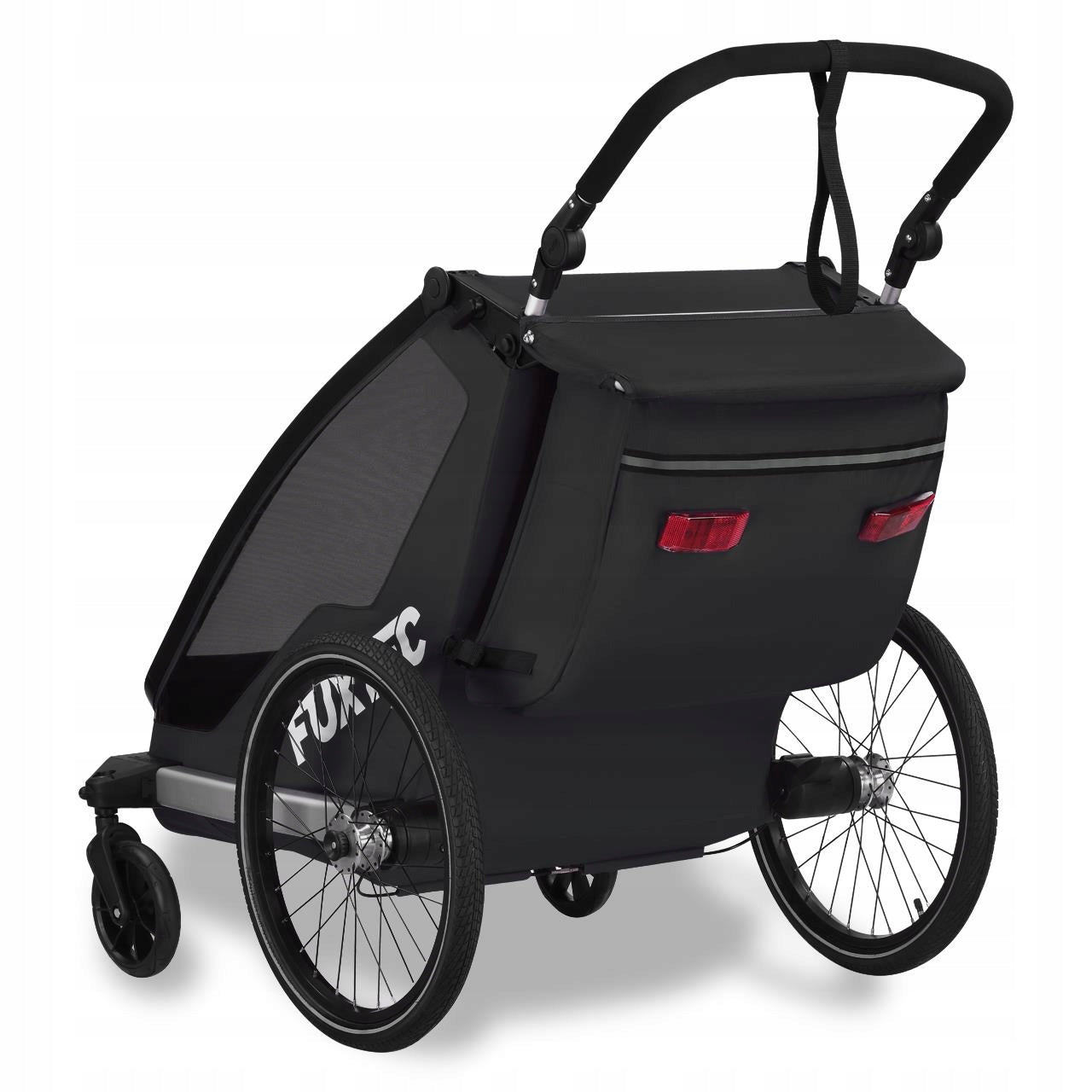 Bicycle trailer FUXTEC Sportfux black double UV/rain Manufacturer code FX-FA1neu