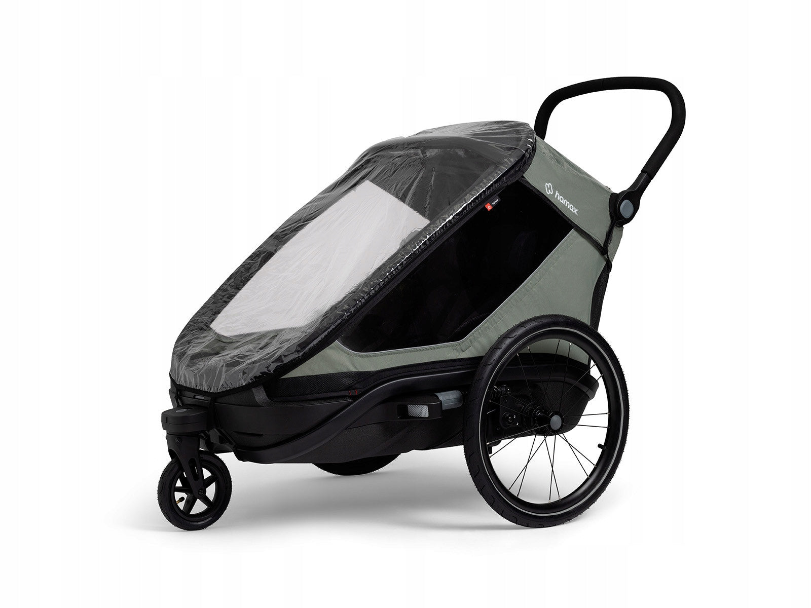 Bicycle trailer Hamax OUTBACK NEXT TWIN green-black