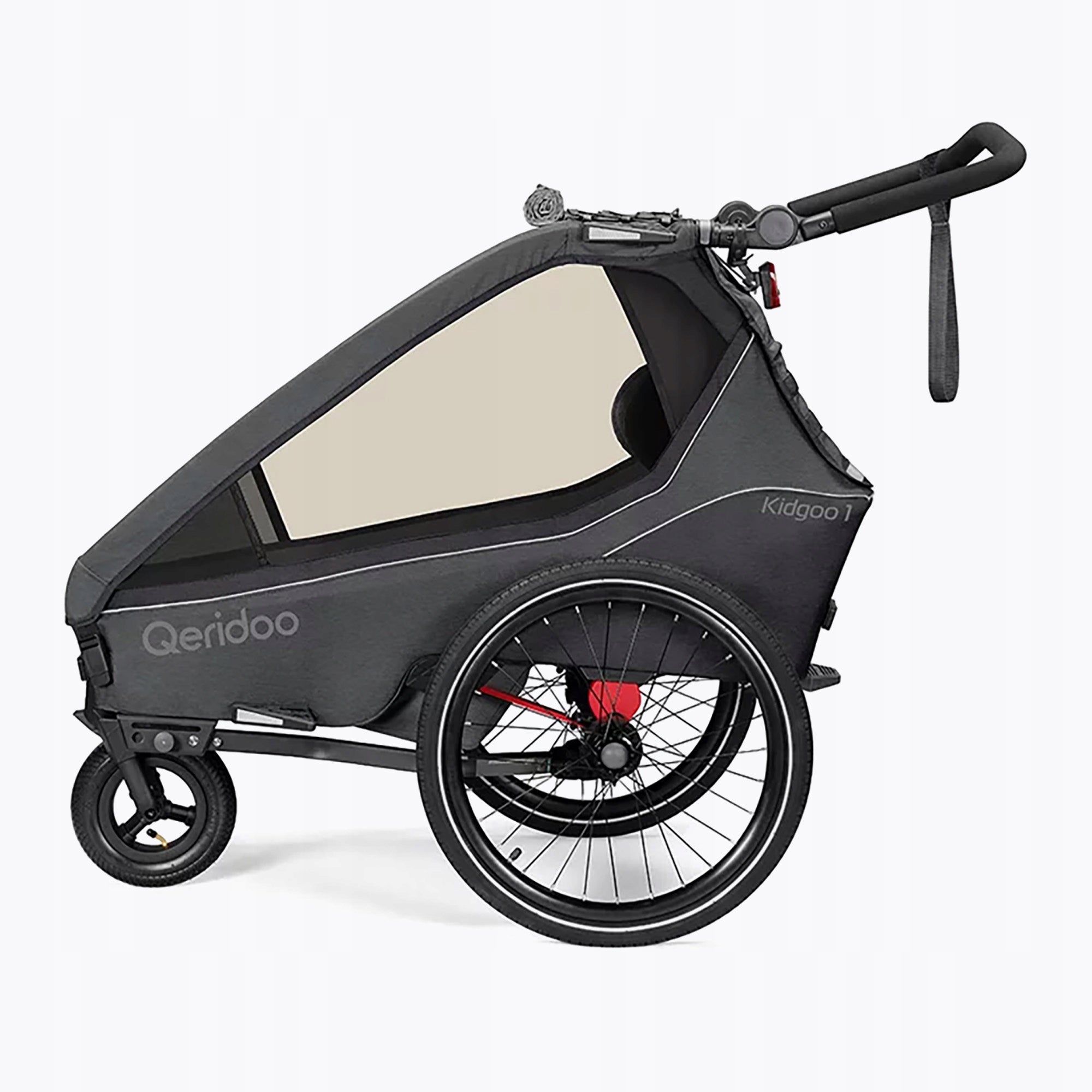 Bicycle trailer Qeridoo Kidgoo 1 dark steel grey OS Brand Qeridoo