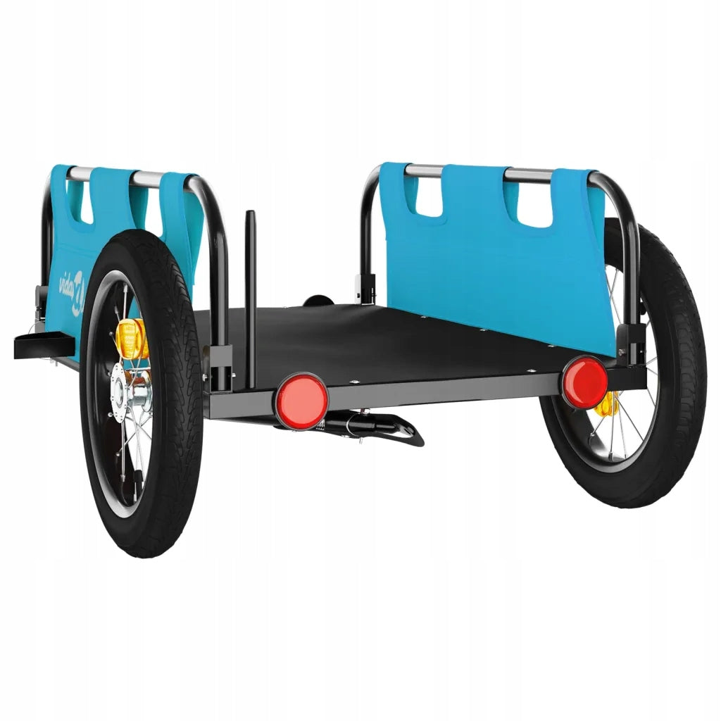 Bicycle trailer blue 122 x 53 x 33 cm, Oxford fabric, iron Maximum load 8 kg
