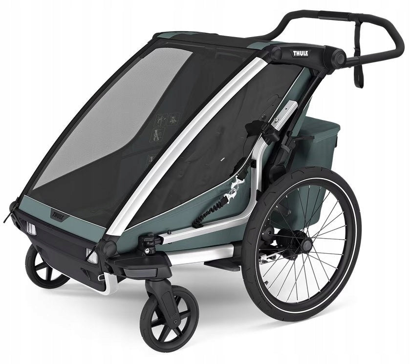 Bicycle trailer for 2 children THULE CHARIOT CROSS 2 Double Dark Slate