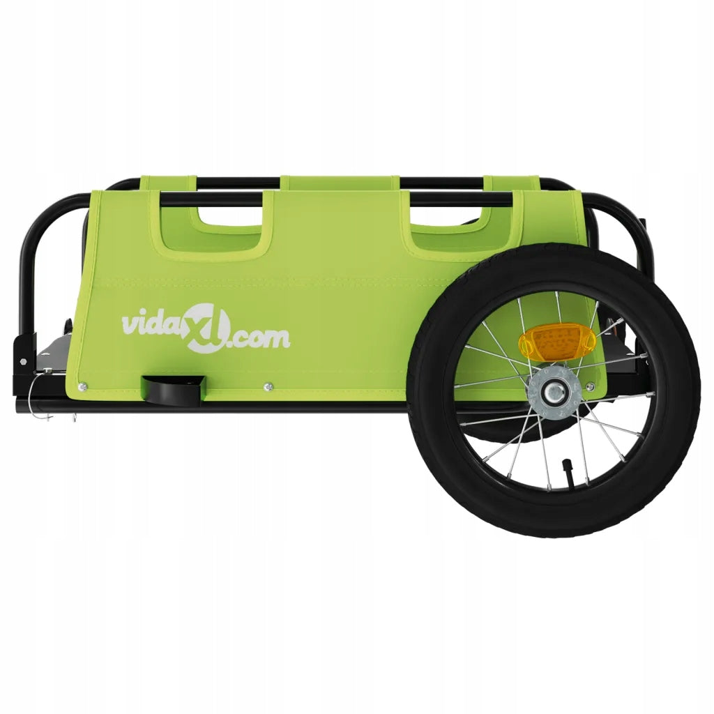 Bicycle trailer green 122 x 53 x 33 cm, Oxford fabric, iron For for kids