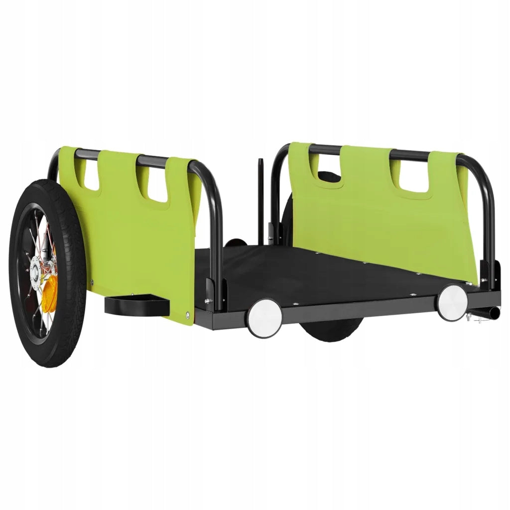 Bicycle trailer green 122 x 53 x 33 cm, Oxford fabric, iron Manufacturer code G08157886