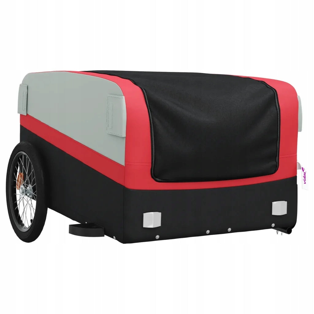 Bicycle trailer iron 137x69x59 cm black-red, load capacity 45 kg Manufacturer code G02185648