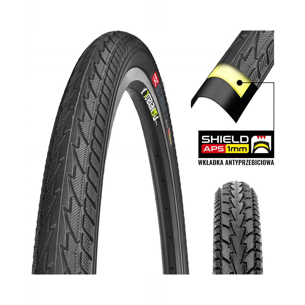 Bicycle tyre 26 inches TRC 26x1.75 with ANTI-PUNCTURE INSERT 47-559 STRONG Manufacturer code HY-156