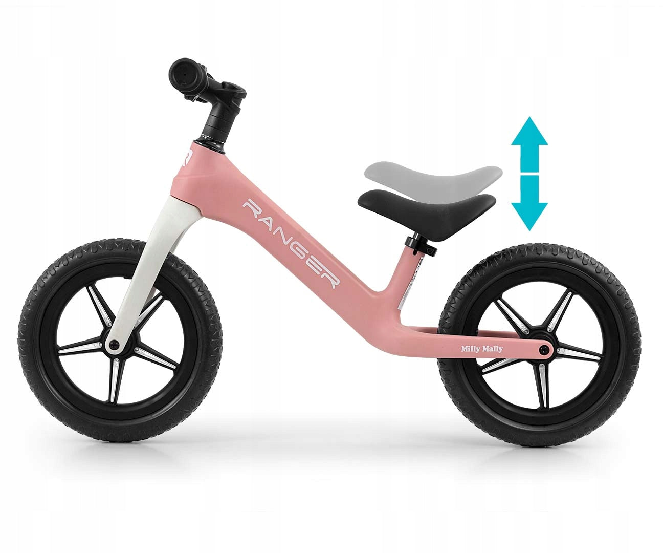 Bike 12 INCHES Running Luminous LED Wheels Gift for Girls 3 Year Old Model Ranger Flash Pink