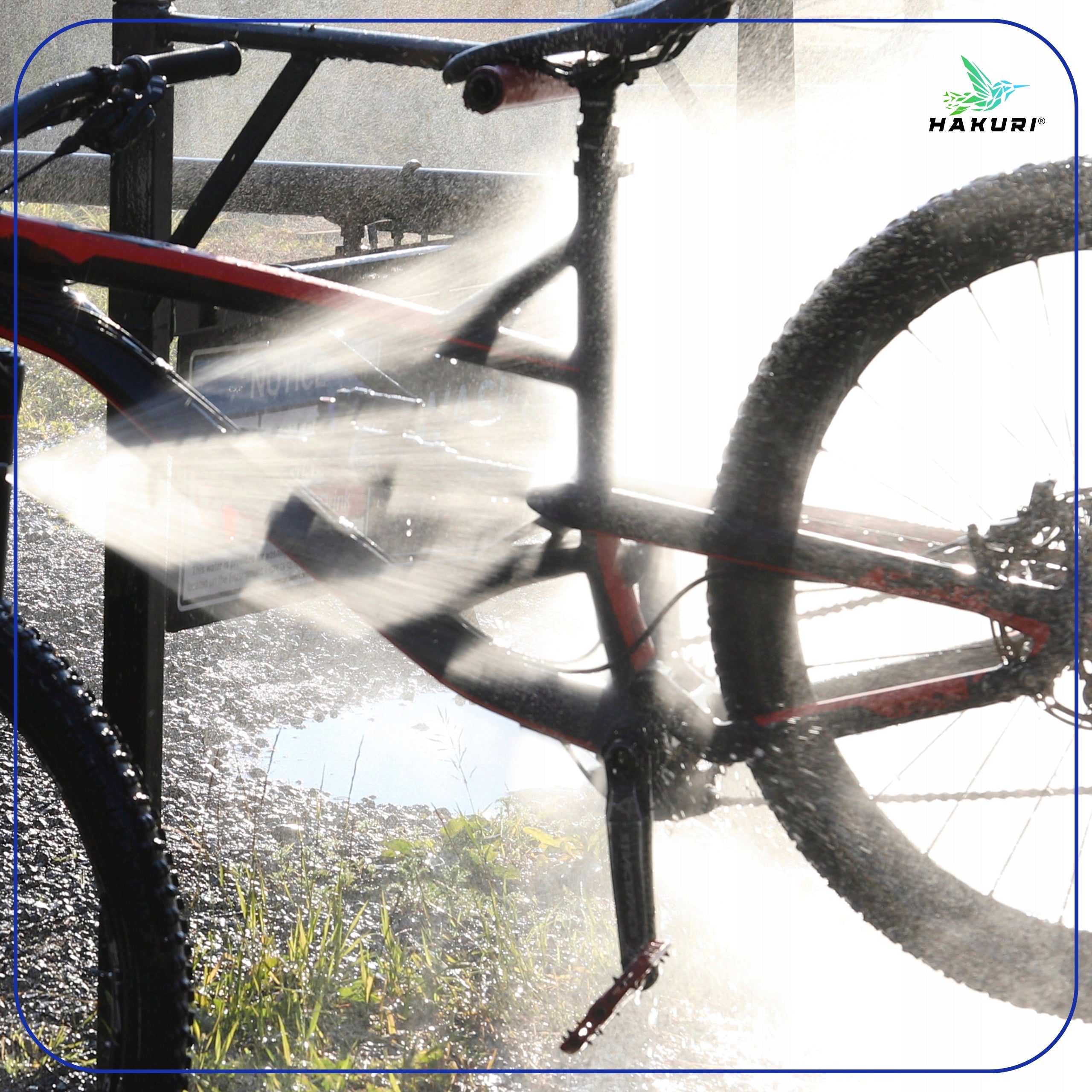 Bike Cleaning Kit Brushes for Washing Drive Chain Tires HAKURI Packaging capacity 500 ml