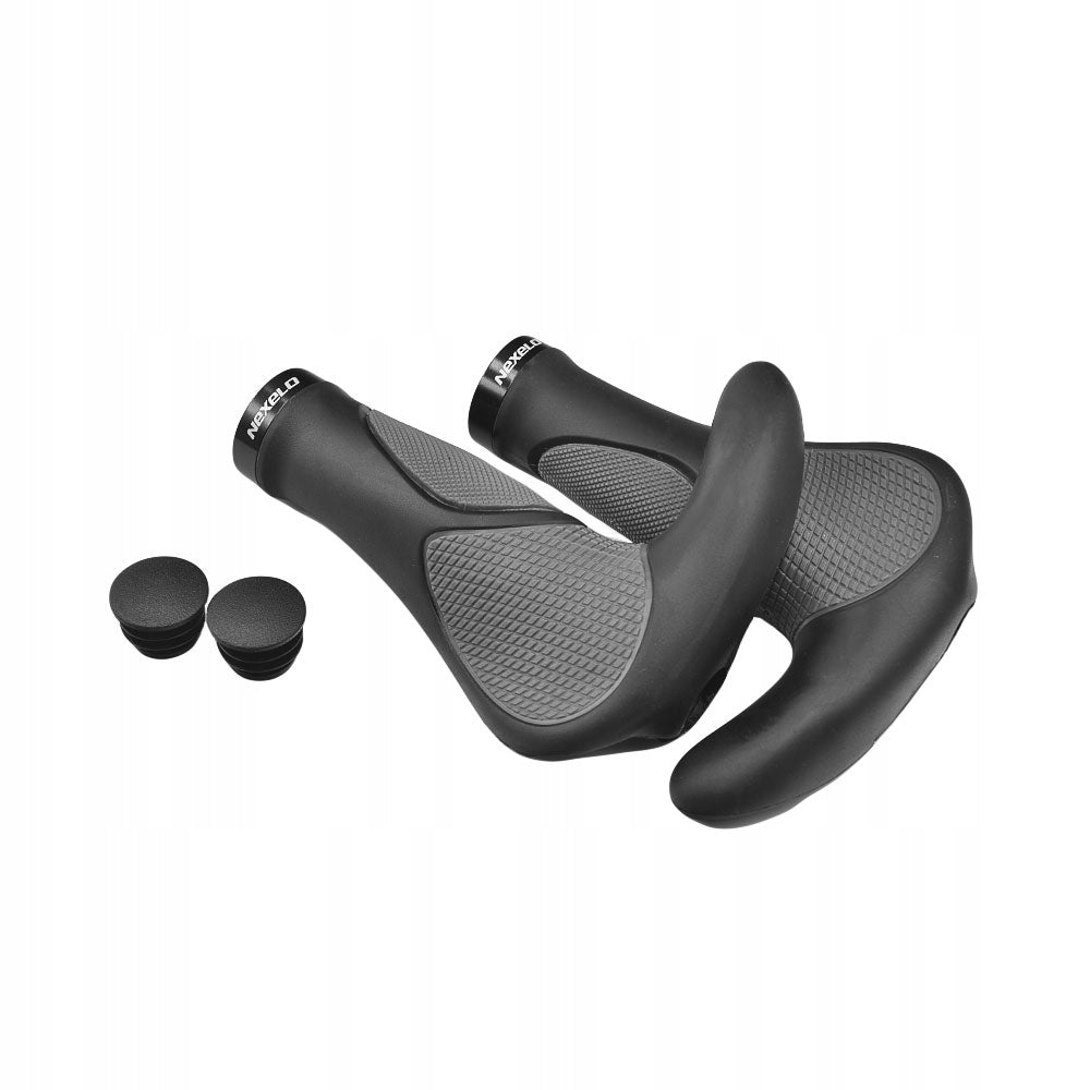 Bike Handlebar Grips Bike Handlebar Rubber Horns 128mm For Handlebars Brand Nexelo