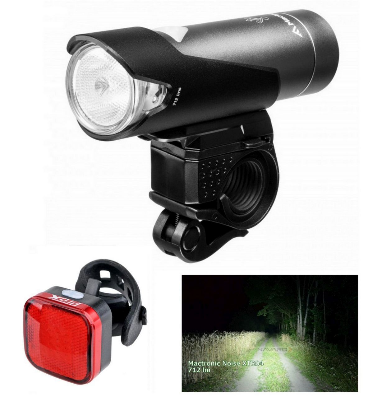 Bike Light. Mactronic Noise XTR04 712+ Prox Apus