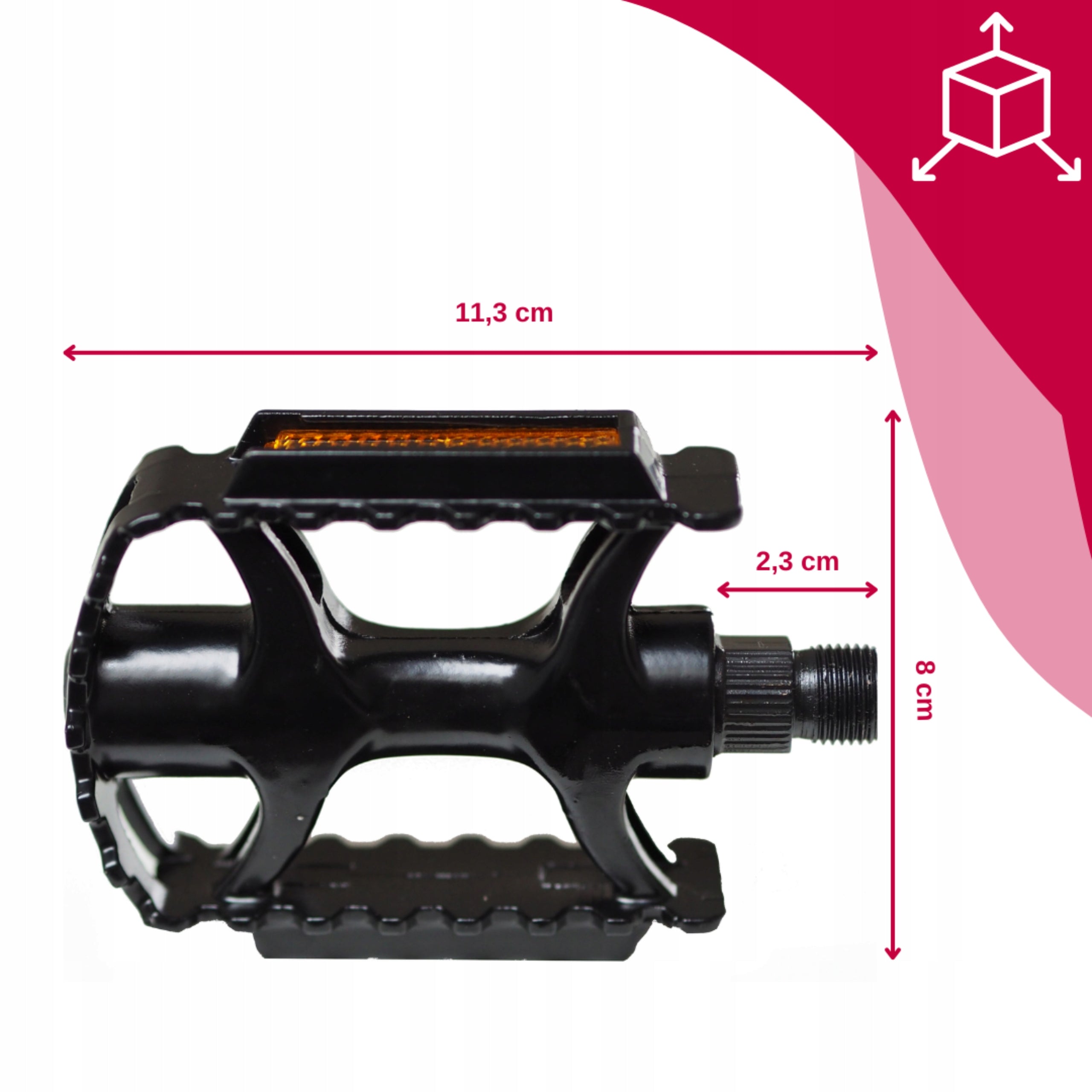 Bike Pedals Black VELOXO TrailBlaze MTB Platforms Aluminum Strong Manufacturer code 2000000058672 pedały rowerowe para MTB czarne