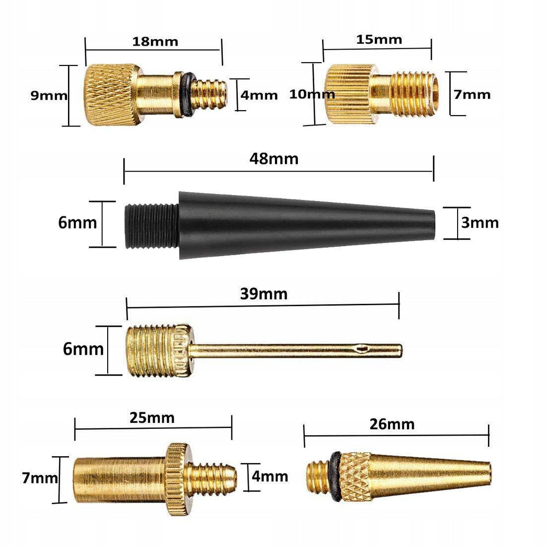 Bike Pump Nozzle Adapter Set, 32 Pieces Model uniwersalny