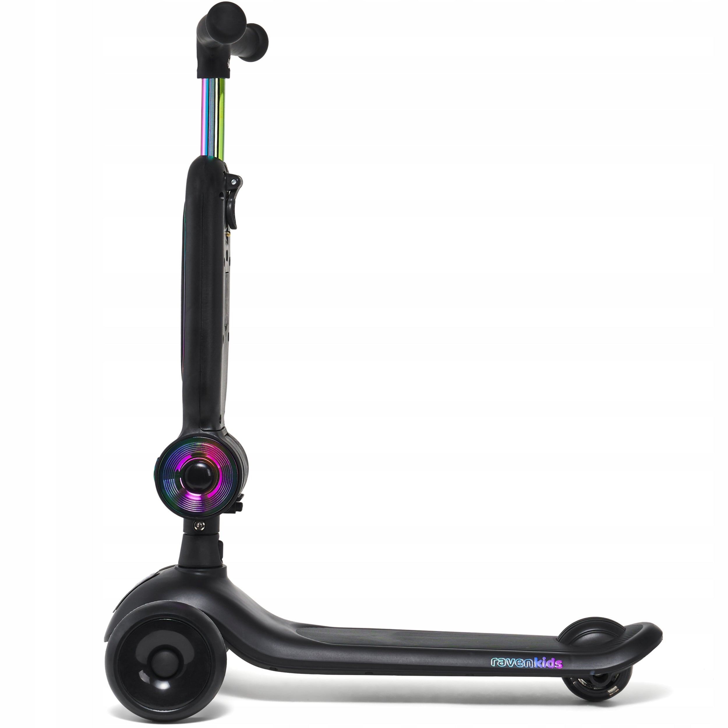 Bike Scooter 2in1 for children RAVEN Lumiloo Black/Neo Chrome LED platform Number of wheels 3