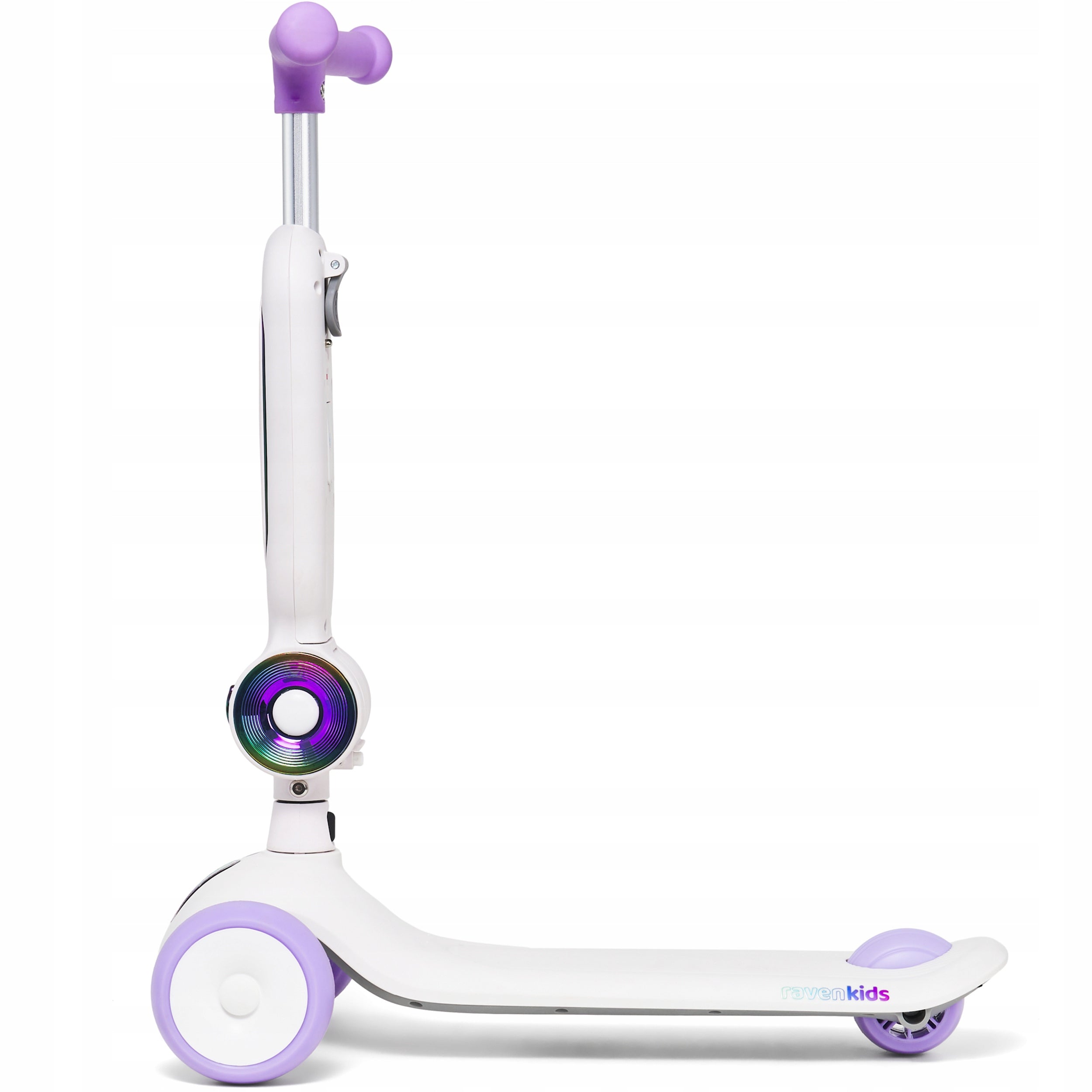 Bike Scooter 2in1 for children RAVEN Lumiloo White/Neo Chrome LED platform Brand Raven