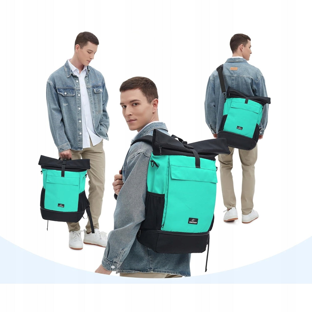 Bike bag 3in1 backpack for trunk waterproof for laptop capacity 30L Manufacturer code torba sakwa rowerowa 3w1 plecak 20-30L