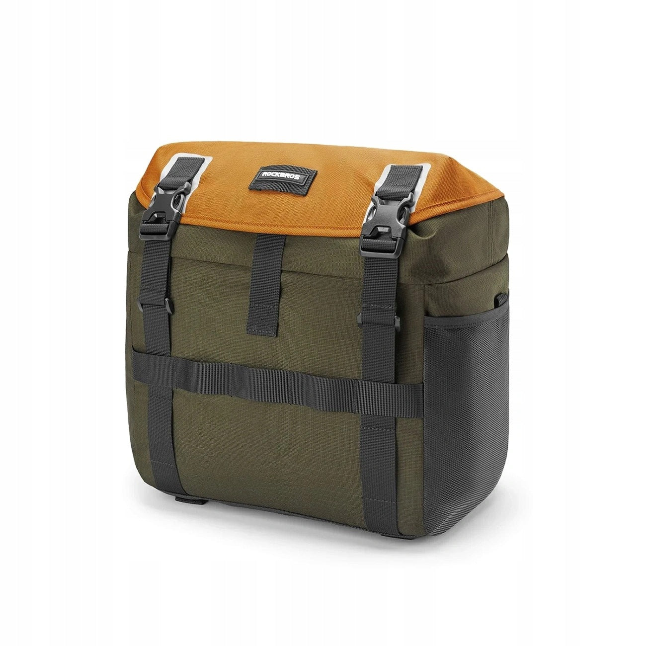 Bike bag Rockbros W019 for handlebar 13,5-24L - green-orange
