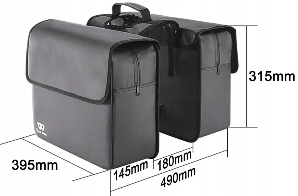 Bike bag for luggage rack WEST BIKING GT000006 36L Dominant material nylon