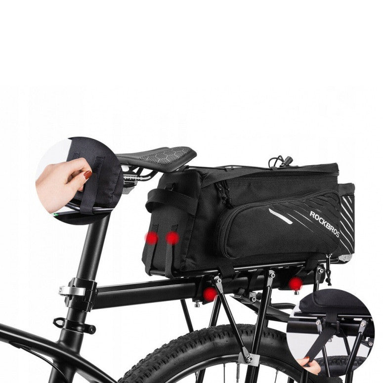 Bike bag for trunk large 12L Rockbros A9-BK Capacity 13 l
