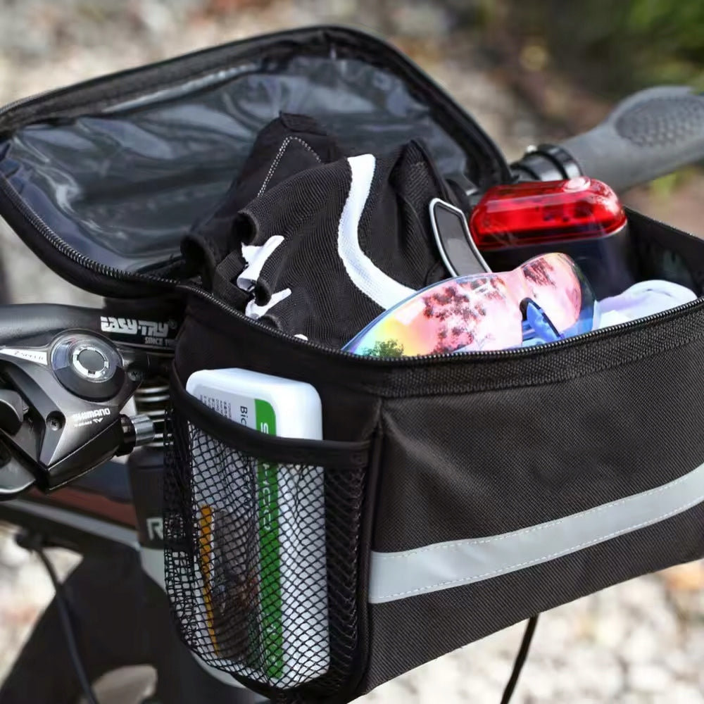 Bike handlebar bag bicycle pouch 3,5L case phone waterproof Model WODOODPORNA SAKWA