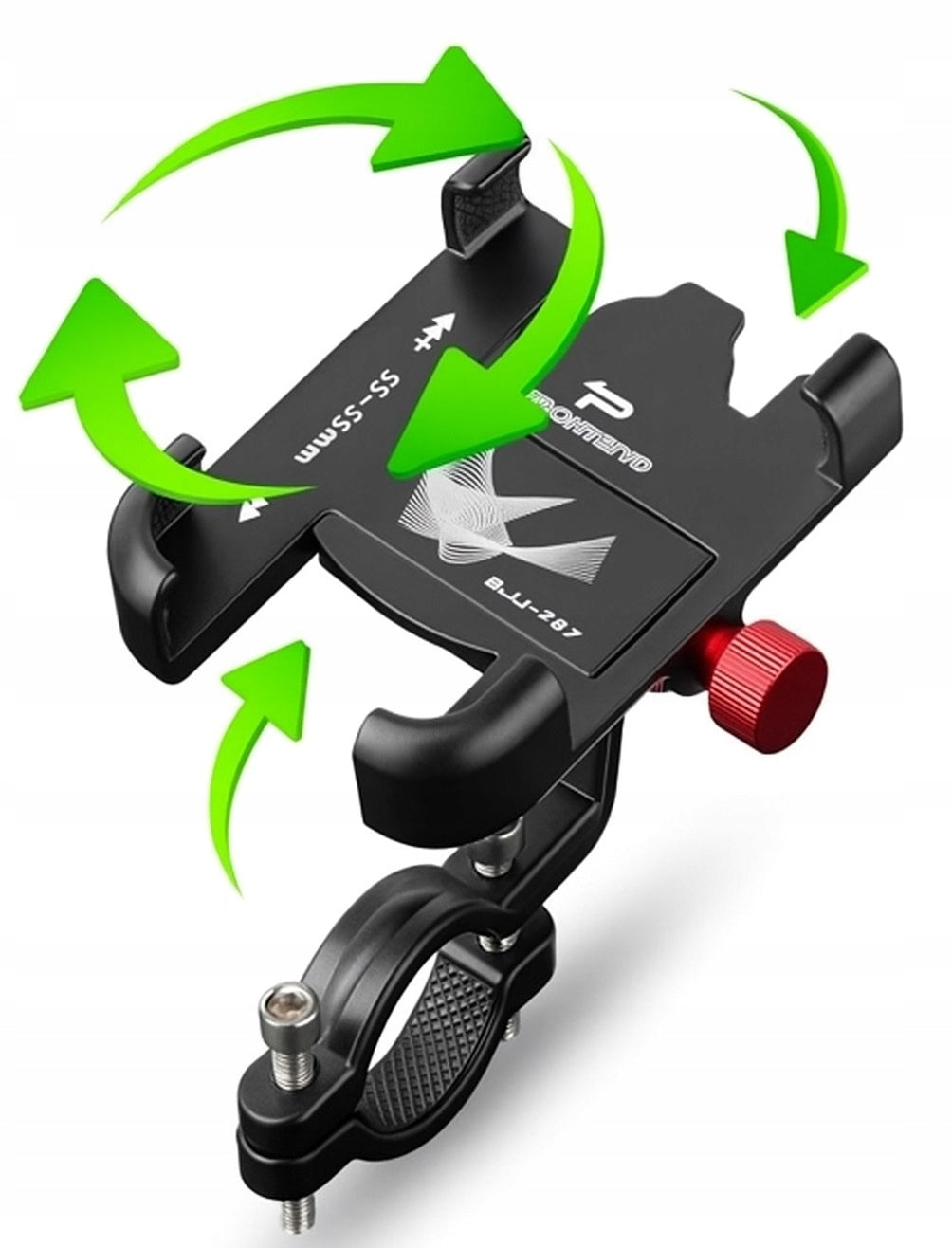 Bike holder for PHONE smartphone 360° adjustable alu (ZR08) Product weight with unit packaging 1 kg