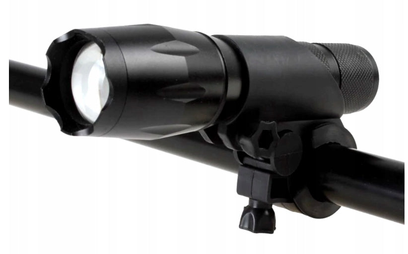 Bike holder for flashlight lamp Universal solid for handlebar Brand Pronett