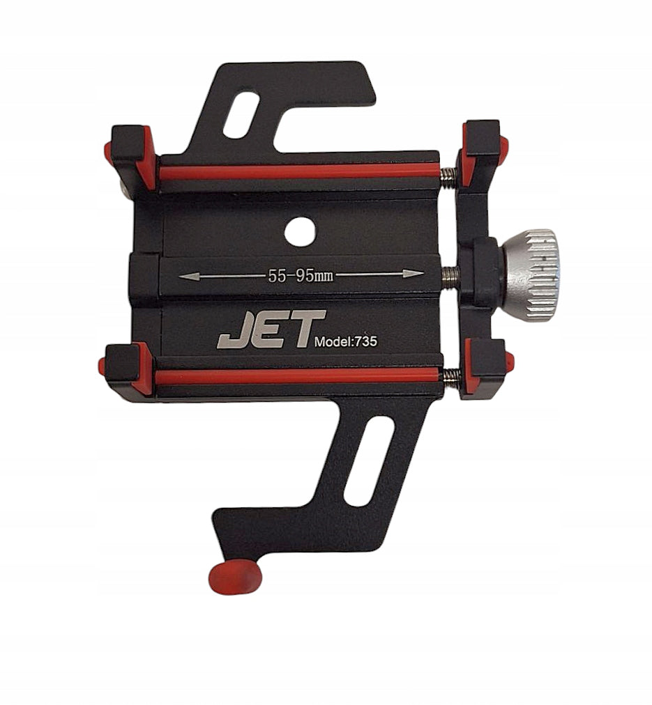 Bike holder for smartphone phone JET-735 55-95mm black-red