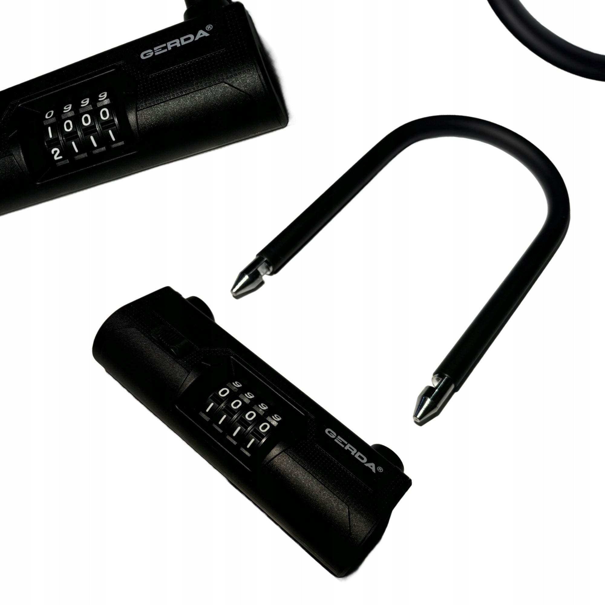 Bike horseshoe lock u-lock with code cipher GERDA ULTRA COMBO 245/153C Kind U-lock