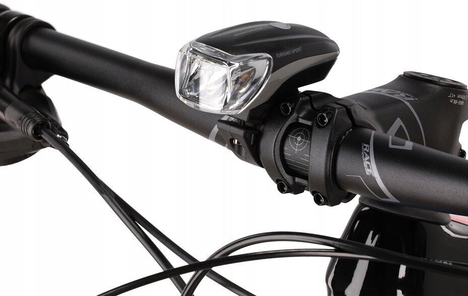 Bike light KROSS Turismo Sport Set contents batteries user manual handlebar mount holder