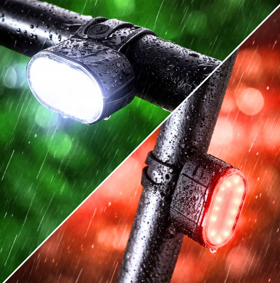 Bike light LED bike light set front and rear USB strong Kind set